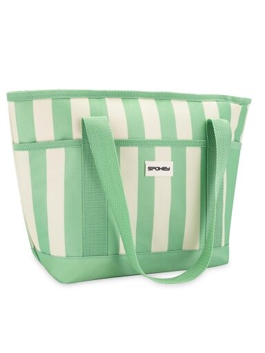 Šaltkrepšis Spokey, balta/žalia, 39 x 27 cm, 12 l Šaltkrepšis Spokey, balta/žalia, 39 x 27 cm, 12 l