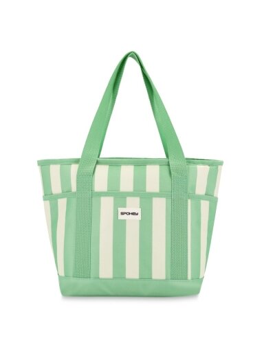 Šaltkrepšis Spokey, balta/žalia, 39 x 27 cm, 12 l Šaltkrepšis Spokey, balta/žalia, 39 x 27 cm, 12 l
