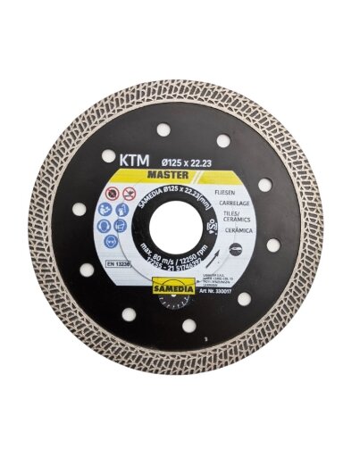 Samedia Deim. dis. „SAMEDIA" KTM 125x22,2/1,4 mm
