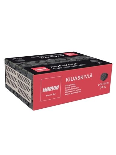 Saunos akmenys HARVIA olivino diabaz, 5-10 cm,20kg