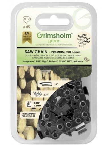 SAW CHAIN PREMIUM CUT60 DL325"050"/1.3MM SAW CHAIN PREMIUM CUT60 DL325"050"/1.3MM