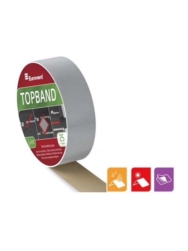 Sandarinimo juosta Topband, 50 mm x 25 m 1 Sandarinimo juosta Topband, 50 mm x 25 m 1
