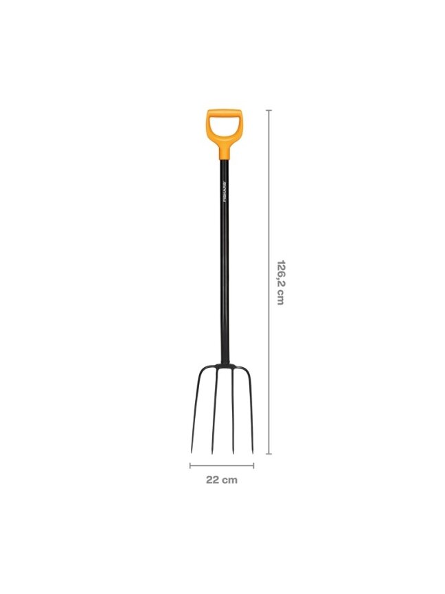 Šakė kompostui Fiskars Solid 1070674, 1270 mm, su kotu 1 Šakė kompostui Fiskars Solid 1070674, 1270 mm, su kotu 1