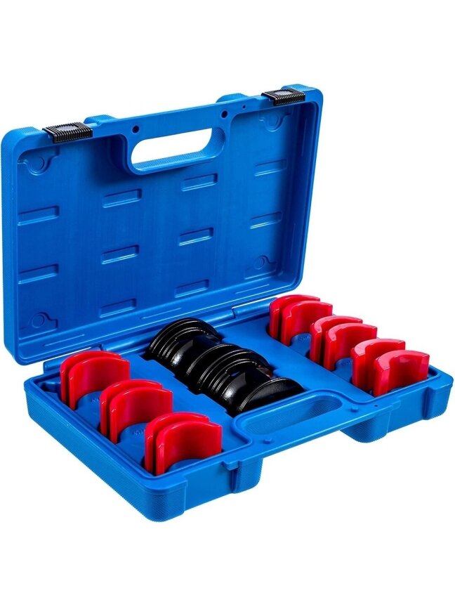 ⬡ Šakės sandariklių įstūmimo įrankių rinkinys 14 vnt. 35-50 mm (MHR10362) ⬡ Šakės sandariklių įstūmimo įrankių rinkinys 14 vnt. 35-50 mm (MHR10362)