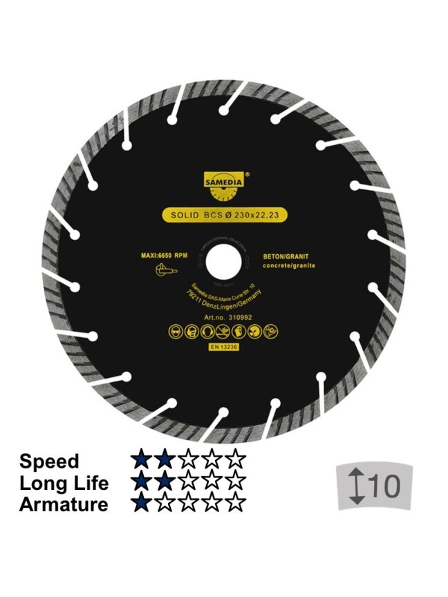 Samedia Deim. dis. „SAMEDIA" BCT 230 x 22 mm Samedia Deim. dis. „SAMEDIA" BCT 230 x 22 mm