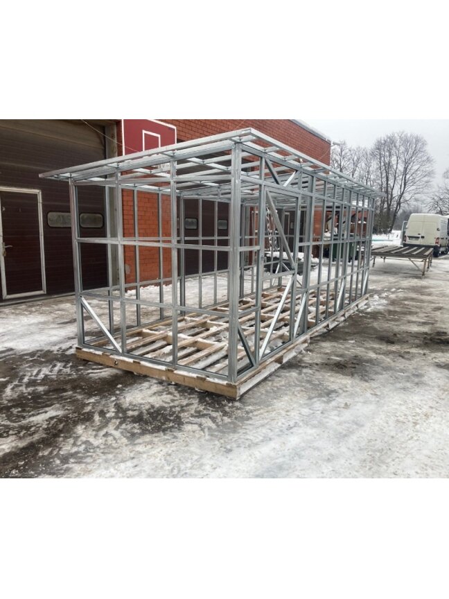 Sandėliukas 2 x 5 m (Konstrukcija) 2 Sandėliukas 2 x 5 m (Konstrukcija) 2
