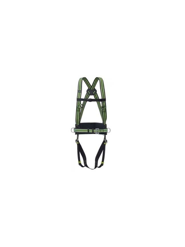 Saugos diržas FA1020300, 100 cm, juodas/žalia Saugos diržas FA1020300, 100 cm, juodas/žalia