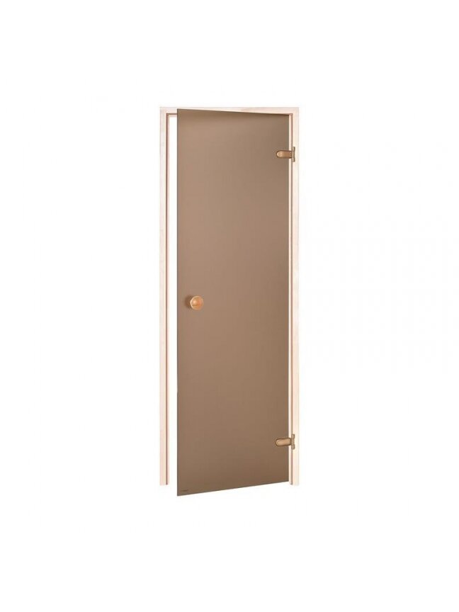 Saunos durys ANDRES SCAN 70x190cm dreb, bronz, mat stiklas