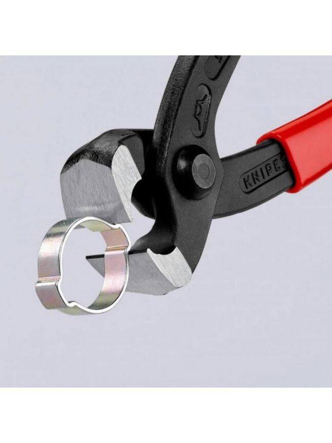 Sąvaržų užspaudimo replės su priekine žiauna Oetiker 220mm, Knipex 2 Sąvaržų užspaudimo replės su priekine žiauna Oetiker 220mm, Knipex 2