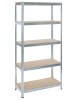 Sandėliavimo lentyna PRACTO Heavy Duty, 90 x 40 x 180 cm, 5 lentynos, apkrova 175 kg Sandėliavimo lentyna PRACTO Heavy Duty, 90 x 40 x 180 cm, 5 lentynos, apkrova 175 kg