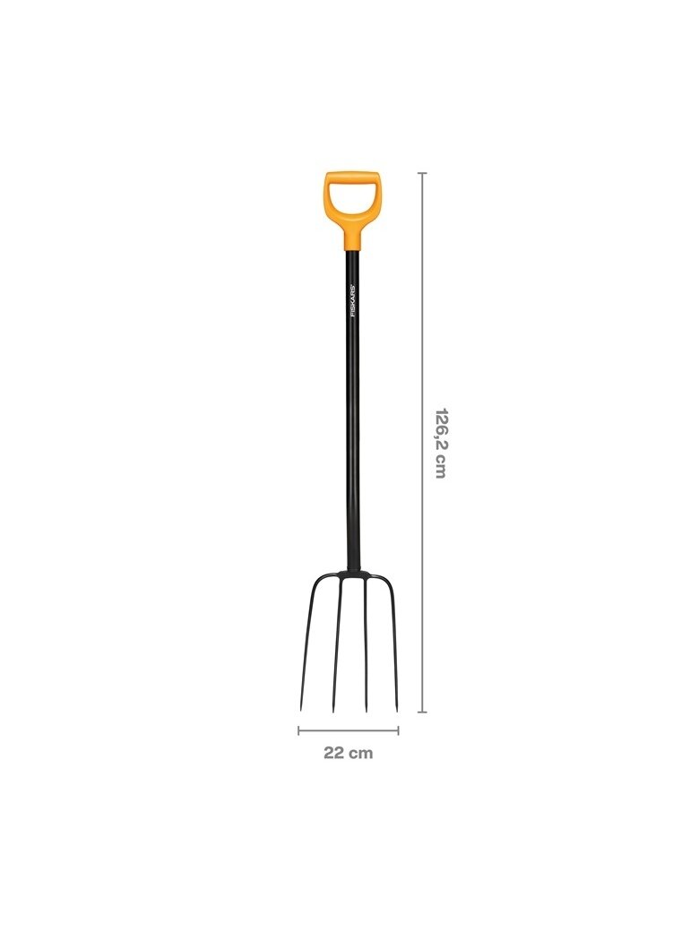 Šakė kompostui Fiskars Solid 1070674, 1270 mm, su kotu 1 Šakė kompostui Fiskars Solid 1070674, 1270 mm, su kotu 1