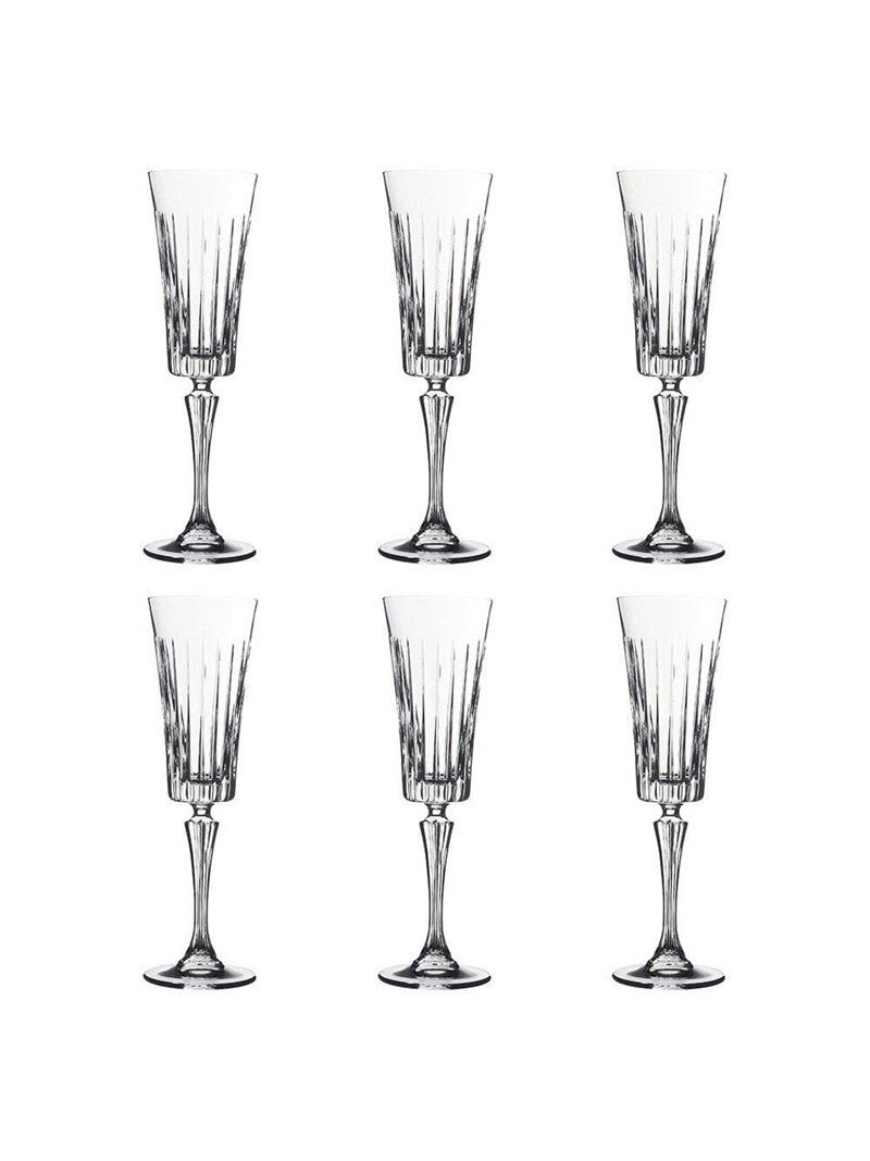 Šampano taurės RCR TIMELESS, 210 ml, 6 vnt. 2