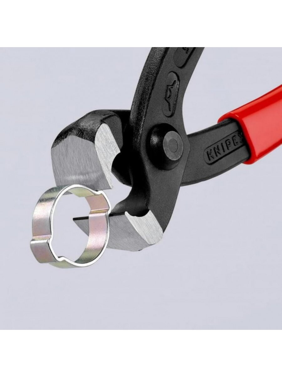 Sąvaržų užspaudimo replės su priekine žiauna Oetiker 220mm, Knipex 2 Sąvaržų užspaudimo replės su priekine žiauna Oetiker 220mm, Knipex 2