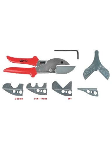 Scissor set for hoses and plastic pipes, 7 pcs, KS Tools