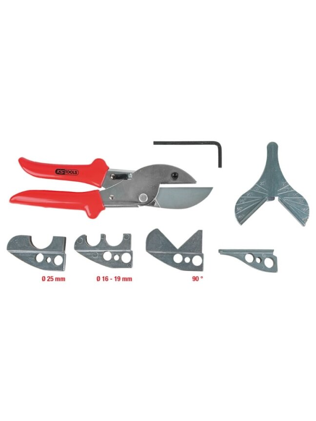Scissor set for hoses and plastic pipes, 7 pcs, KS Tools 1