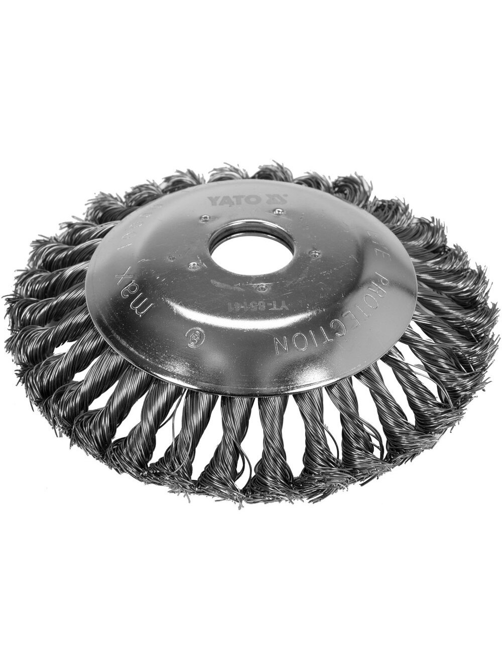 Šepetys trimeriams lėkštės tipo, susuktos vielos (plienas) Yato | d-150mm 25,4 mm Šepetys trimeriams lėkštės tipo, susuktos vielos (plienas) Yato | d-150mm 25,4 mm