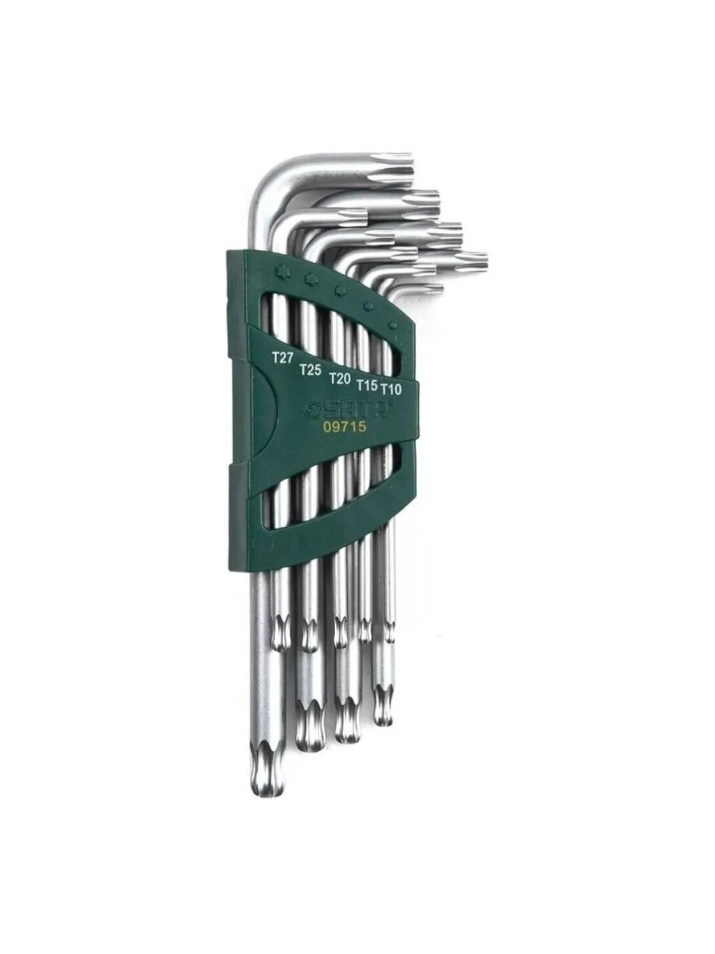 ⬡ Šešiabriaunių TORX raktų su rutuliniu antgaliu rinkinys 9 vnt. (T10-T50) (ST09715, SATA) ⬡ Šešiabriaunių TORX raktų su rutuliniu antgaliu rinkinys 9 vnt. (T10-T50) (ST09715, SATA)