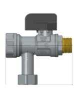 SENA VA30 DK kampinis ventilis su filtru 1/2" v/i, su laisva veržle