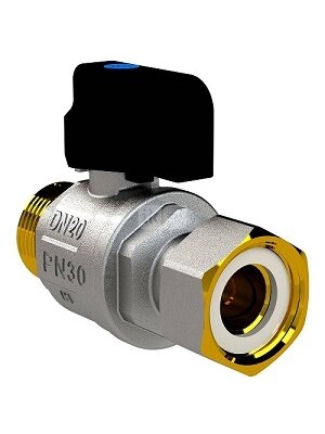 SENA VA30 DK tiesus ventilis 1/2" v/i, su laisva veržle 1