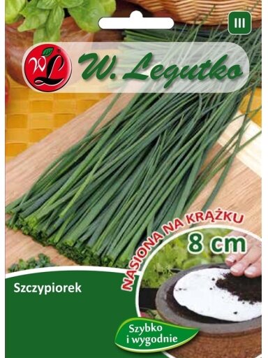 Sėklos juostoje svogūnų laiškai
