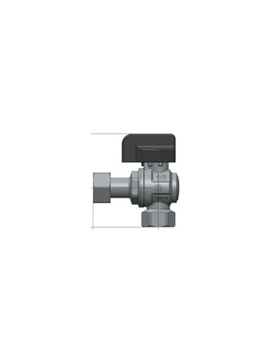 SENA VA30 DK kampinis ventilis 3/4" v/v, su laisva veržle