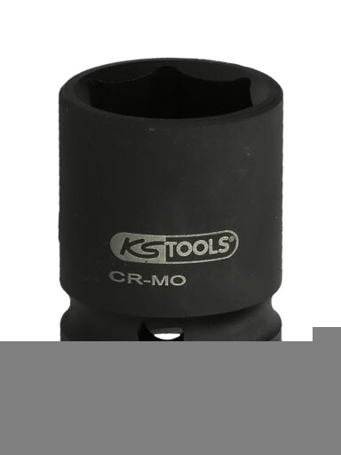 Šešiakampis perkusija galinė galvutė 1",short 33mm, KS Tools