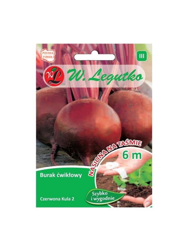 Sėklos juostoje, burokai Czerwona Kula 2, 11.1 g Sėklos juostoje, burokai Czerwona Kula 2, 11.1 g