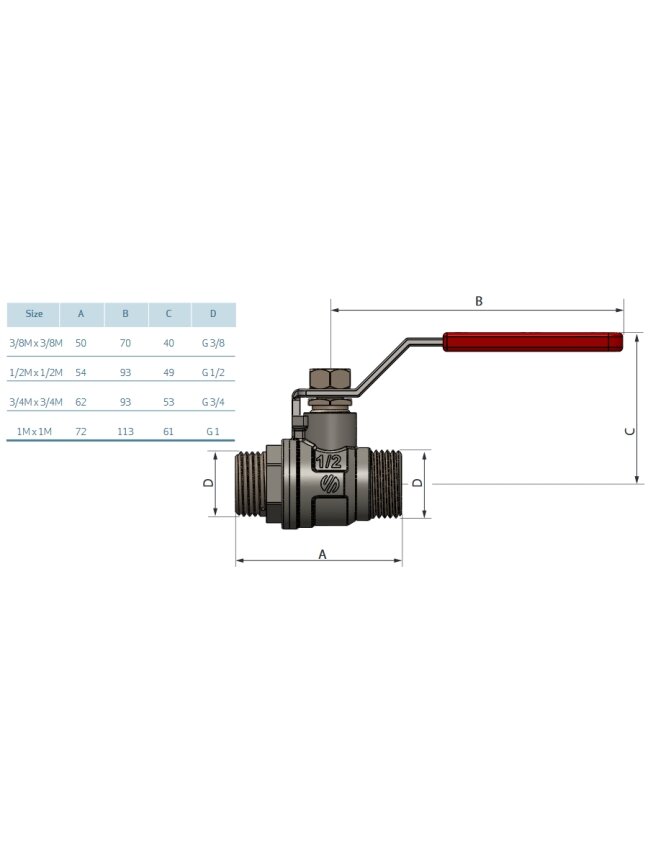 SENA ventilis 1" i/i ilga rankena (151105) 1