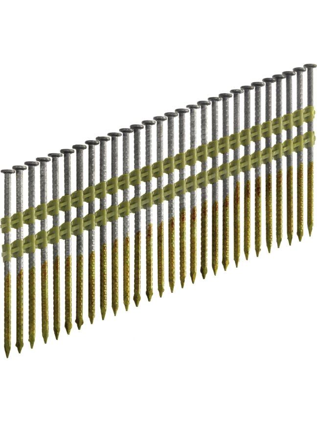 Senco Šaudomos dantytos vinys 3,1x90, HDG, 21°, HB, SENCO, 2000vnt. (lauko darbams) Senco Šaudomos dantytos vinys 3,1x90, HDG, 21°, HB, SENCO, 2000vnt. (lauko darbams)