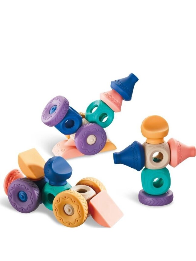 Sensoriniai Konstrukciniai Blokai Squeeze Puzzle WOOPIE BABY 10