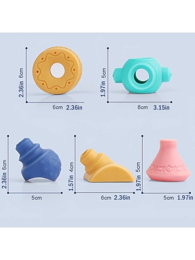 Sensoriniai Konstrukciniai Blokai Squeeze Puzzle WOOPIE BABY 11