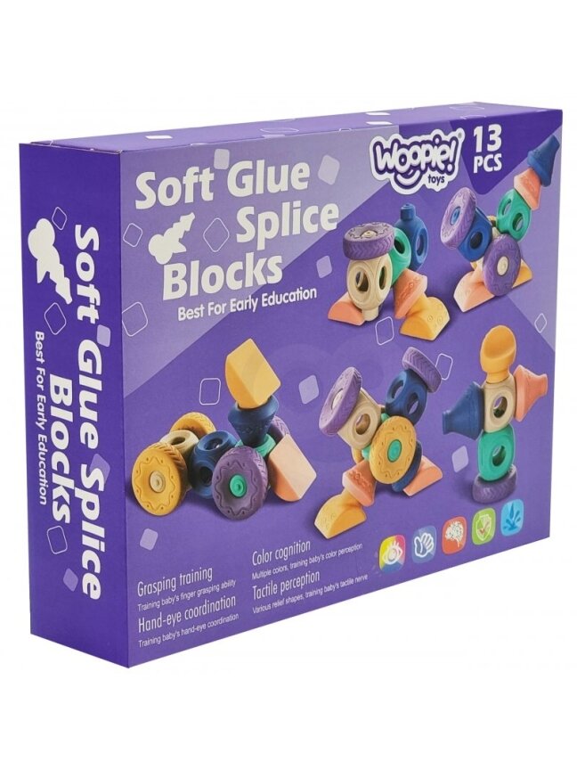 Sensoriniai Konstrukciniai Blokai Squeeze Puzzle WOOPIE BABY 14