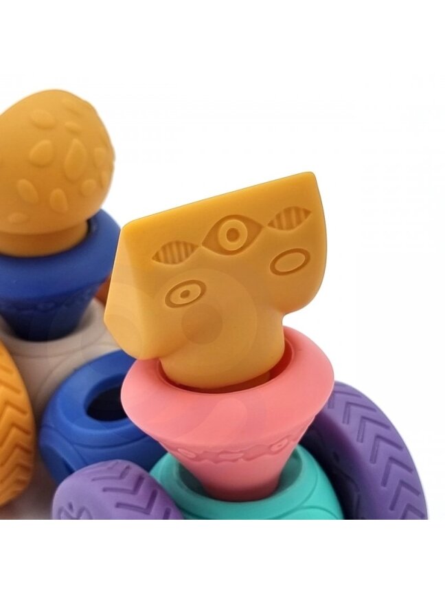 Sensoriniai Konstrukciniai Blokai Squeeze Puzzle WOOPIE BABY 5