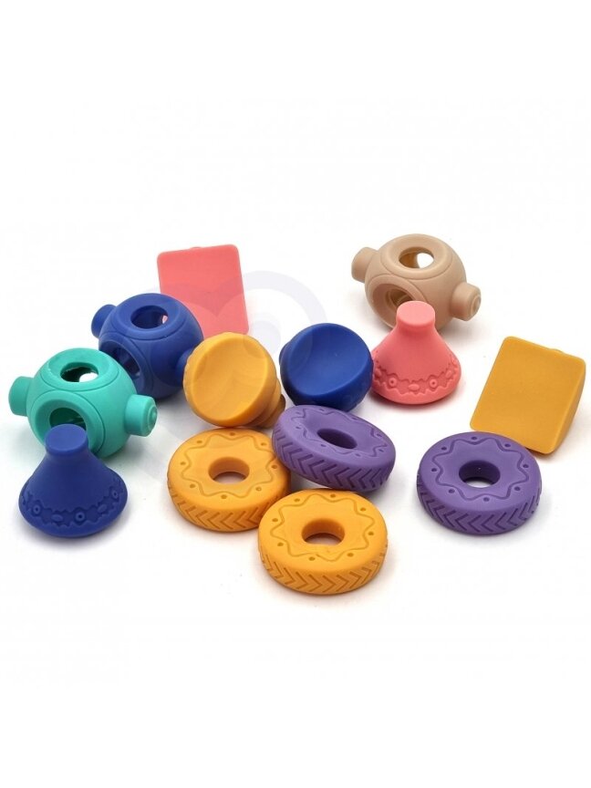 Sensoriniai Konstrukciniai Blokai Squeeze Puzzle WOOPIE BABY 6