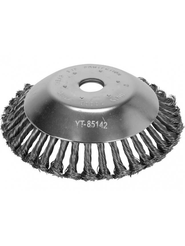 Šepetys trimeriams lėkštės tipo, susuktos vielos (plienas) Yato | d-200mm 25,4 mm Šepetys trimeriams lėkštės tipo, susuktos vielos (plienas) Yato | d-200mm 25,4 mm