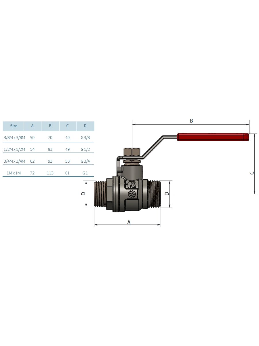 SENA ventilis 1" i/i ilga rankena (151105) 1