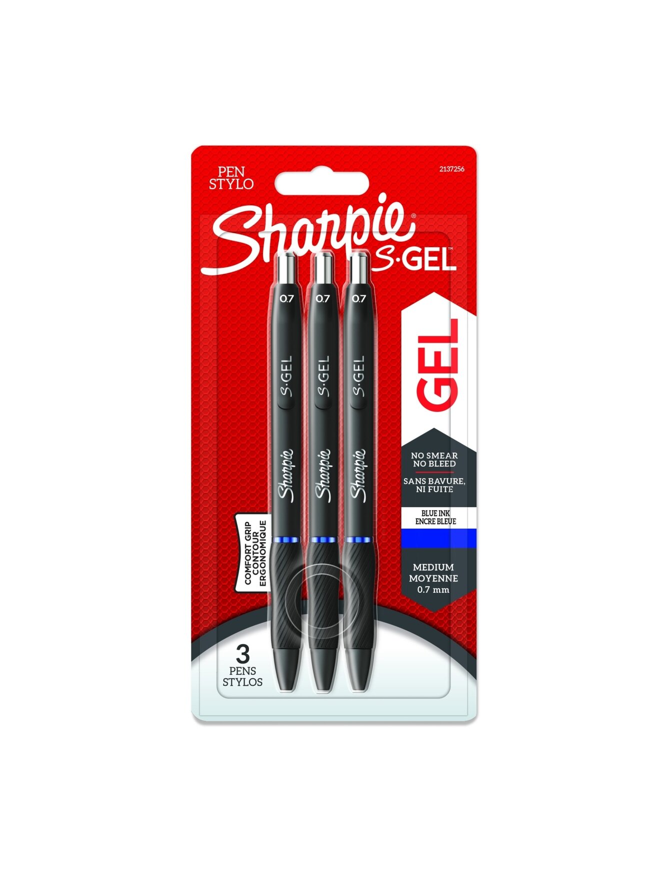 Sharpie Rašiklis „Sharpie S-GEL", mėlynas, blist., 3 vnt.