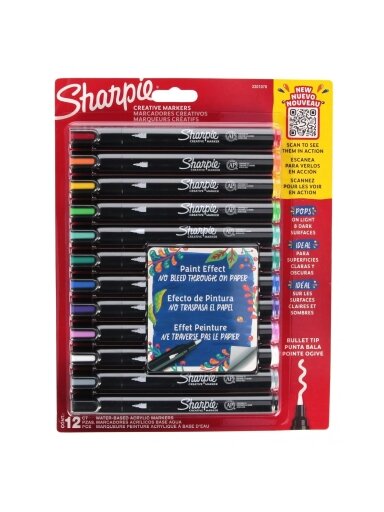 Sharpie Kūrybinių markerių rinkinys, SHARPIE, 12 vnt.