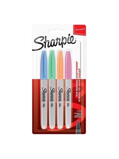 Sharpie Mark. rink. „Sharpie" pastel. sp. 4 vnt.