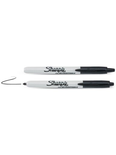 Sharpie Mark. „Sharpie" RETRACTABLE juod. sp.