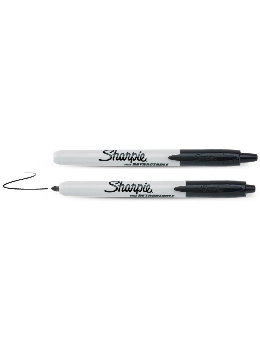 Sharpie Mark. „Sharpie" RETRACTABLE juod. sp.