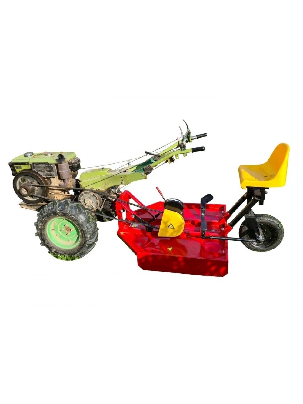 Šienapjovė-žoliapjovė-smulkintuvas (mulčeris) prie motobloko KSP-1