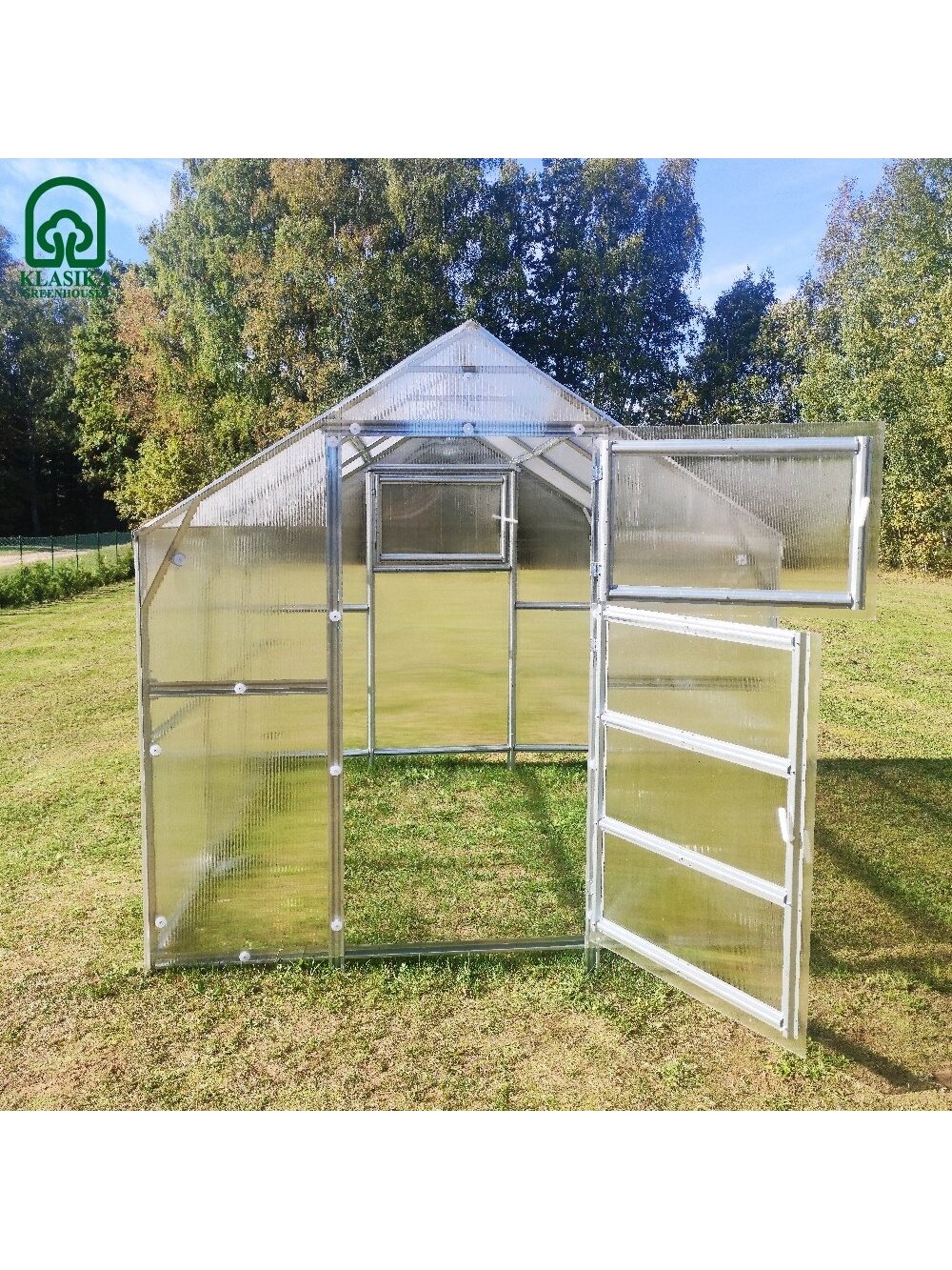 Šiltnamis KLASIKA Bernard - 6 mm storio kanalinis polikarbonatas - 2,35 x 10 m (23,5 m²) 6 Šiltnamis KLASIKA Bernard - 6 mm storio kanalinis polikarbonatas - 2,35 x 10 m (23,5 m²) 6
