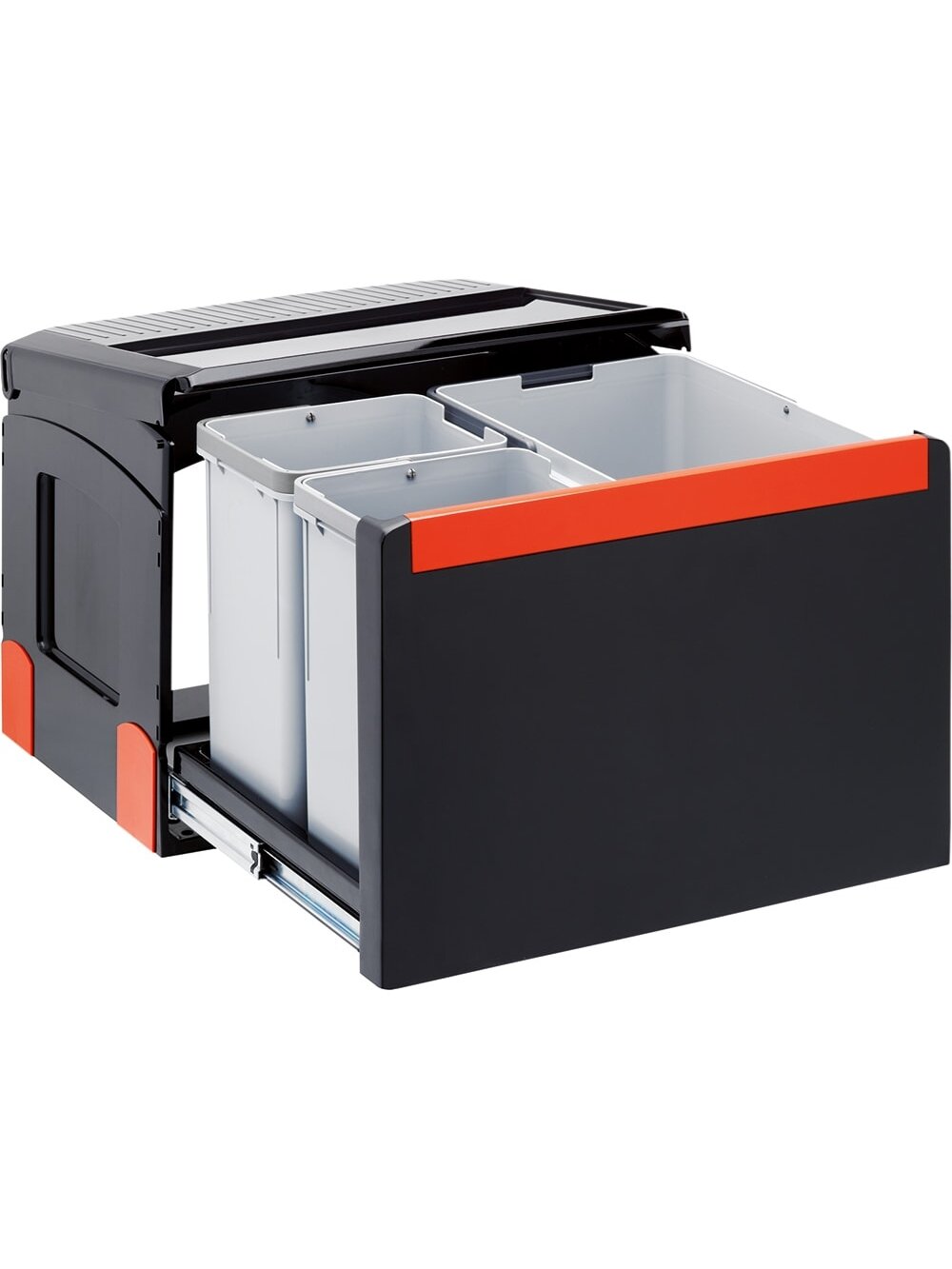 Šiukšliadėžė FRANKE, Cube 50, automatinis atidarymas, 14 l + 2x8 l