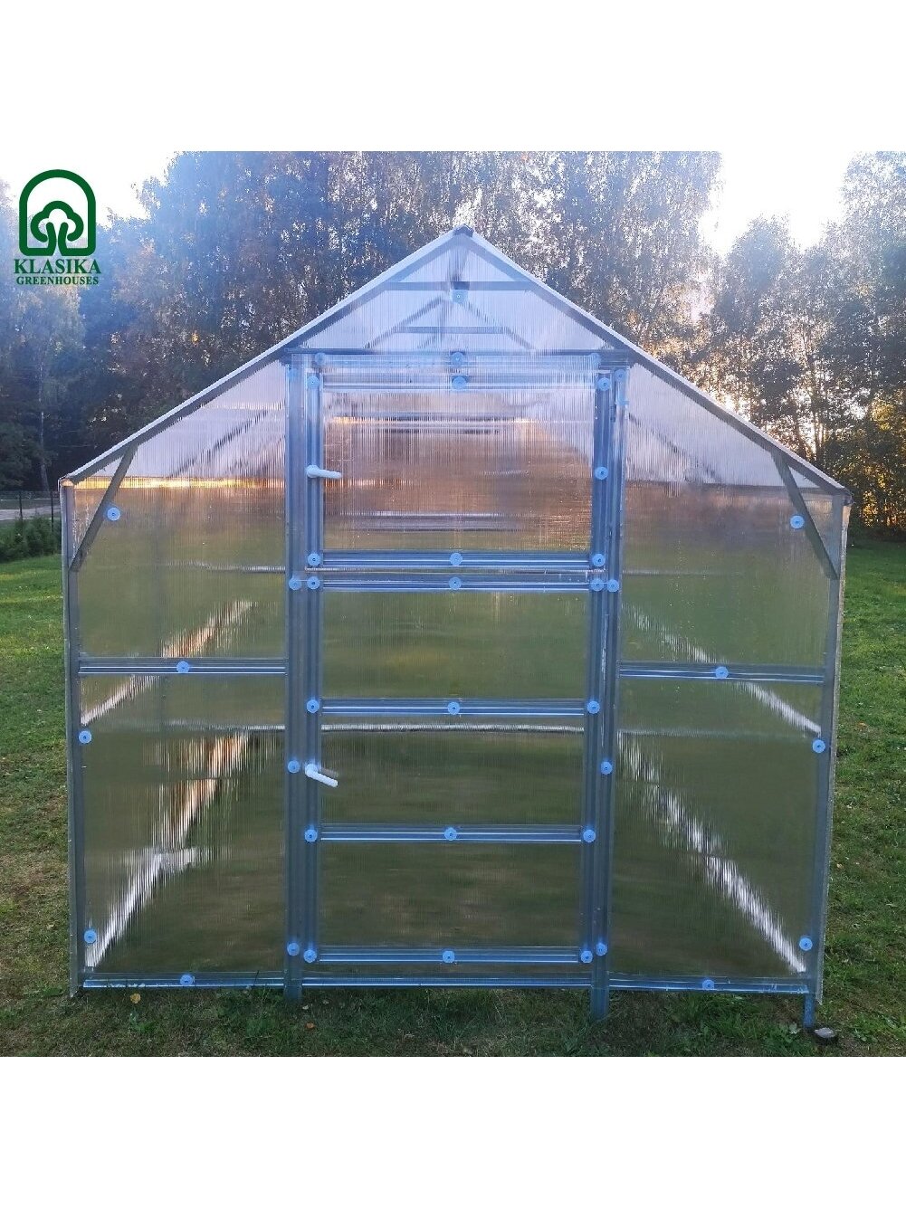 Šiltnamis KLASIKA Bernard - 6 mm storio kanalinis polikarbonatas - 2,35 x 10 m (23,5 m²) 8