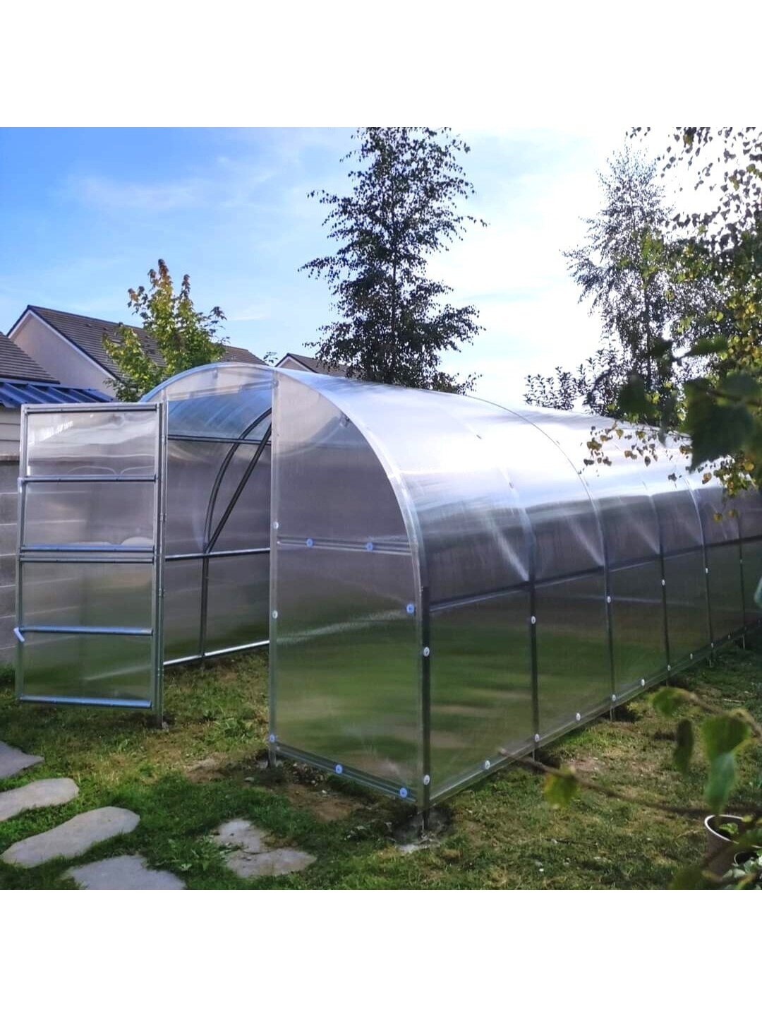 Šiltnamis Baltic LT - 4 mm storio kanalinis polikarbonatas - 3 x 6 m (18 m²) 4