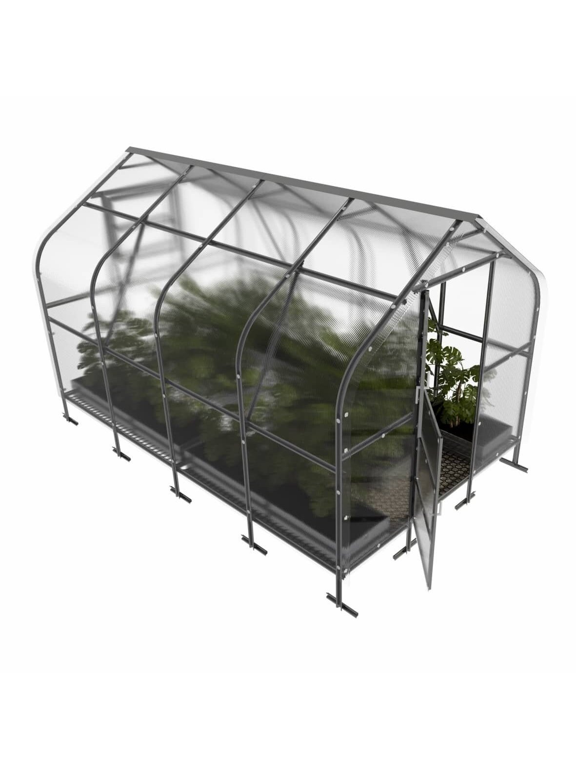 Šiltnamis KLASIKA Drop - 4 mm storio kanalinis polikarbonatas - 2,5 x 4 m (10 m²) Šiltnamis KLASIKA Drop - 4 mm storio kanalinis polikarbonatas - 2,5 x 4 m (10 m²)