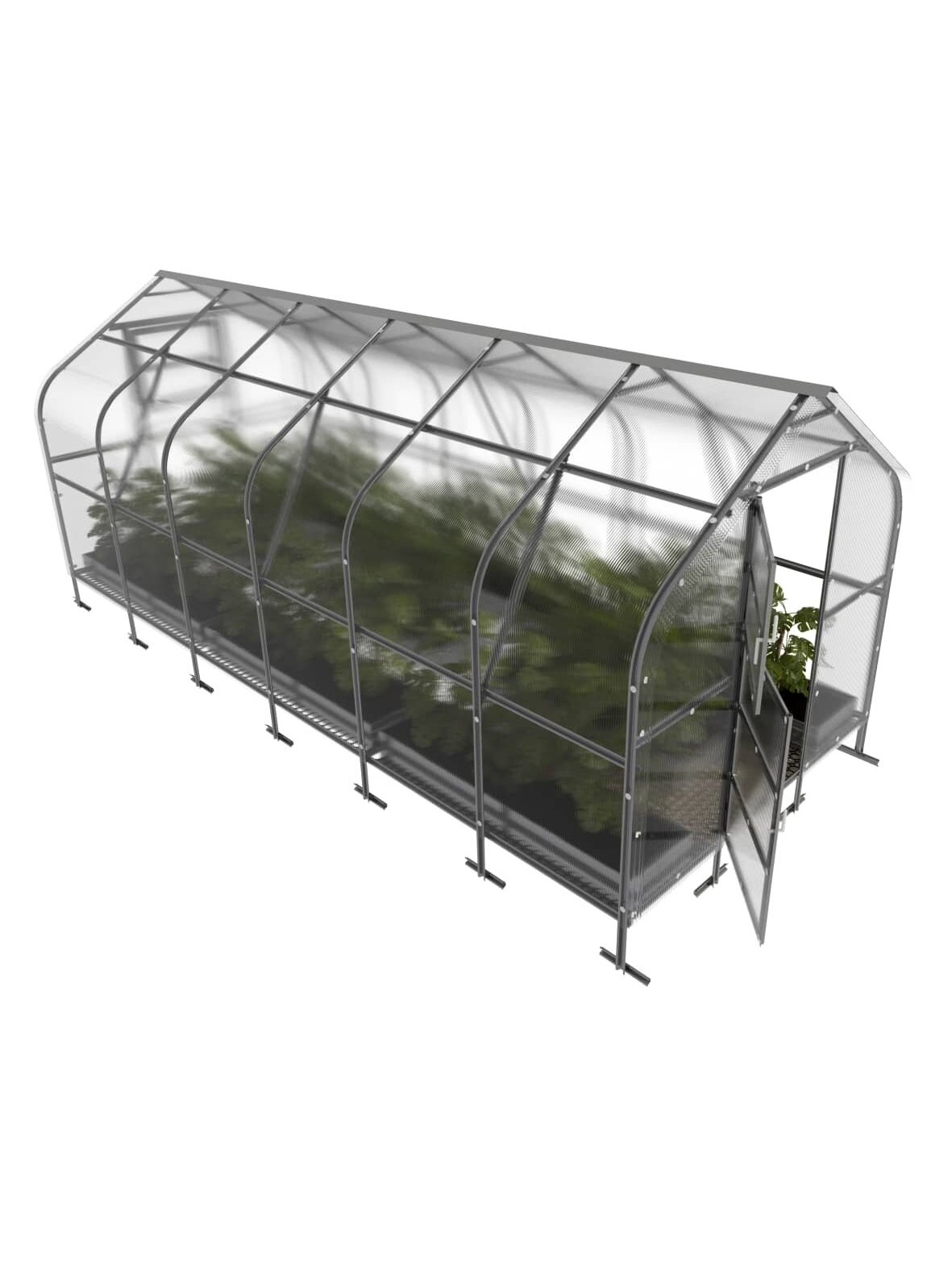 Šiltnamis KLASIKA Drop - 4 mm storio kanalinis polikarbonatas - 2,5 x 6 m (15 m²) 2 Šiltnamis KLASIKA Drop - 4 mm storio kanalinis polikarbonatas - 2,5 x 6 m (15 m²) 2