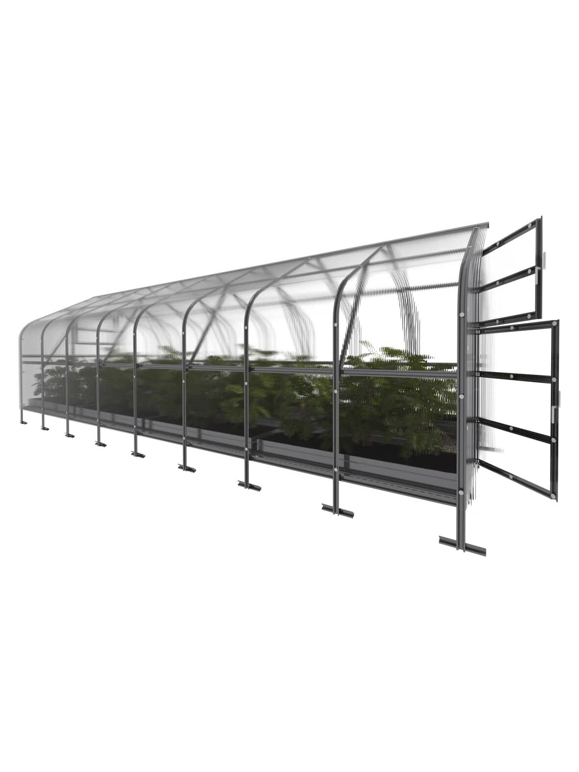 Šiltnamis KLASIKA Drop - 4 mm storio kanalinis polikarbonatas - 2,5 x 8 m (20 m²) 2 Šiltnamis KLASIKA Drop - 4 mm storio kanalinis polikarbonatas - 2,5 x 8 m (20 m²) 2