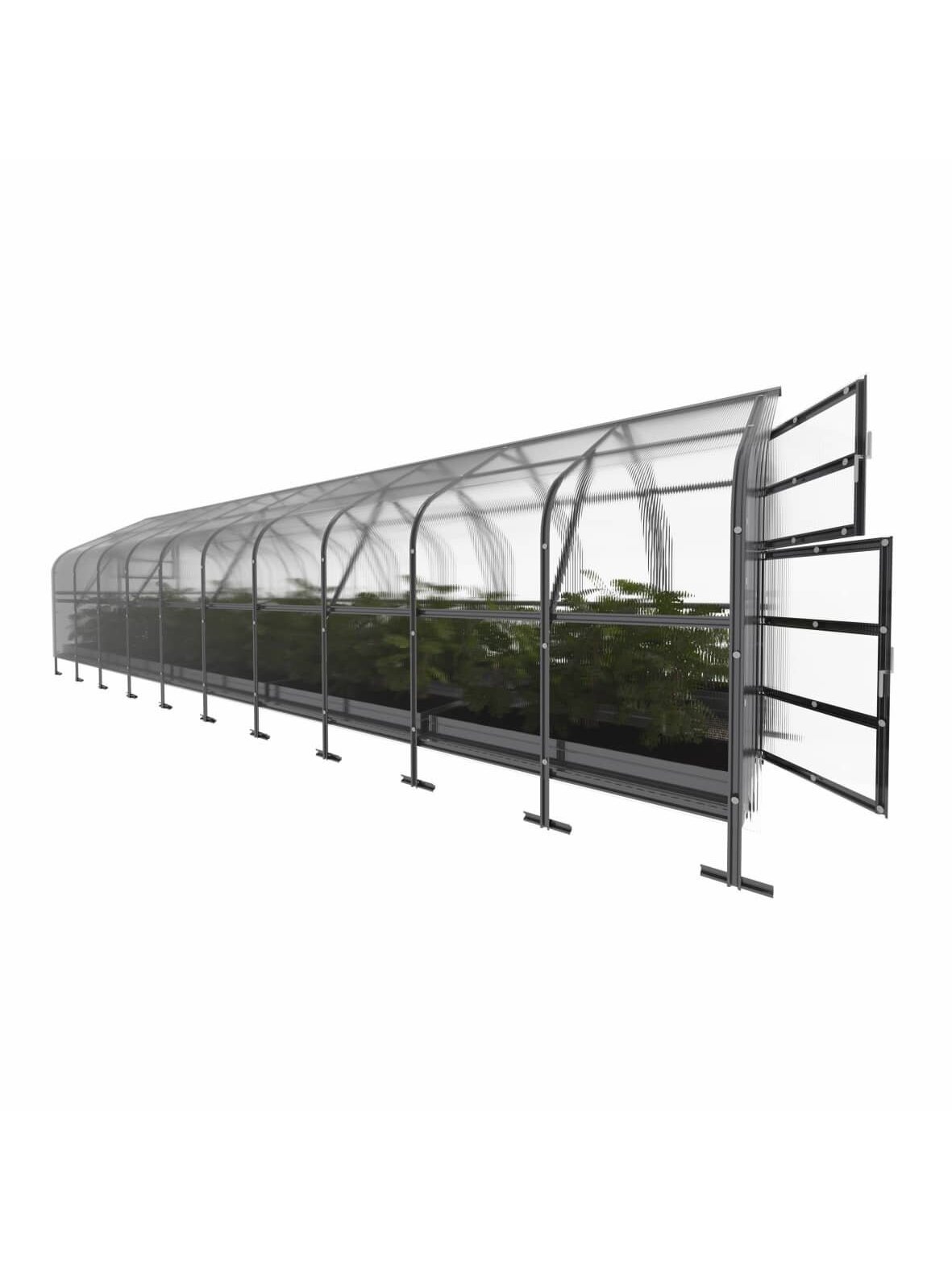 Šiltnamis KLASIKA Drop - 6 mm storio kanalinis polikarbonatas - 2,5 x 12 m (30 m²) Šiltnamis KLASIKA Drop - 6 mm storio kanalinis polikarbonatas - 2,5 x 12 m (30 m²)